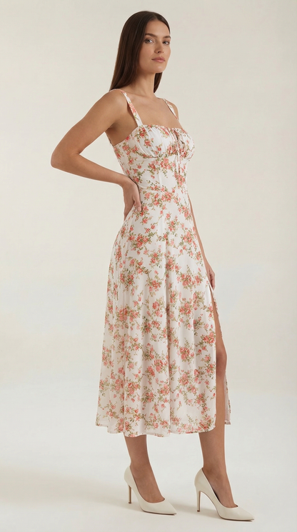 Rosa Paloma™ | Vestido Midi Josie - Alta Calidad