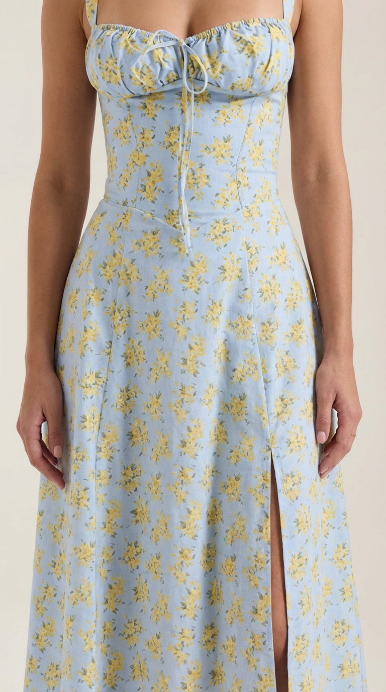 Rosa Aurora™ | Vestido Midi Julia - Alta Calidad