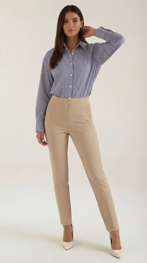 Ana Genoveva™ | Juliana Camisa de Manga Larga a Rayas