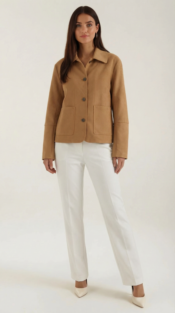 Ana Clara™ | Chaqueta Suave Julie con Cierre de Botones