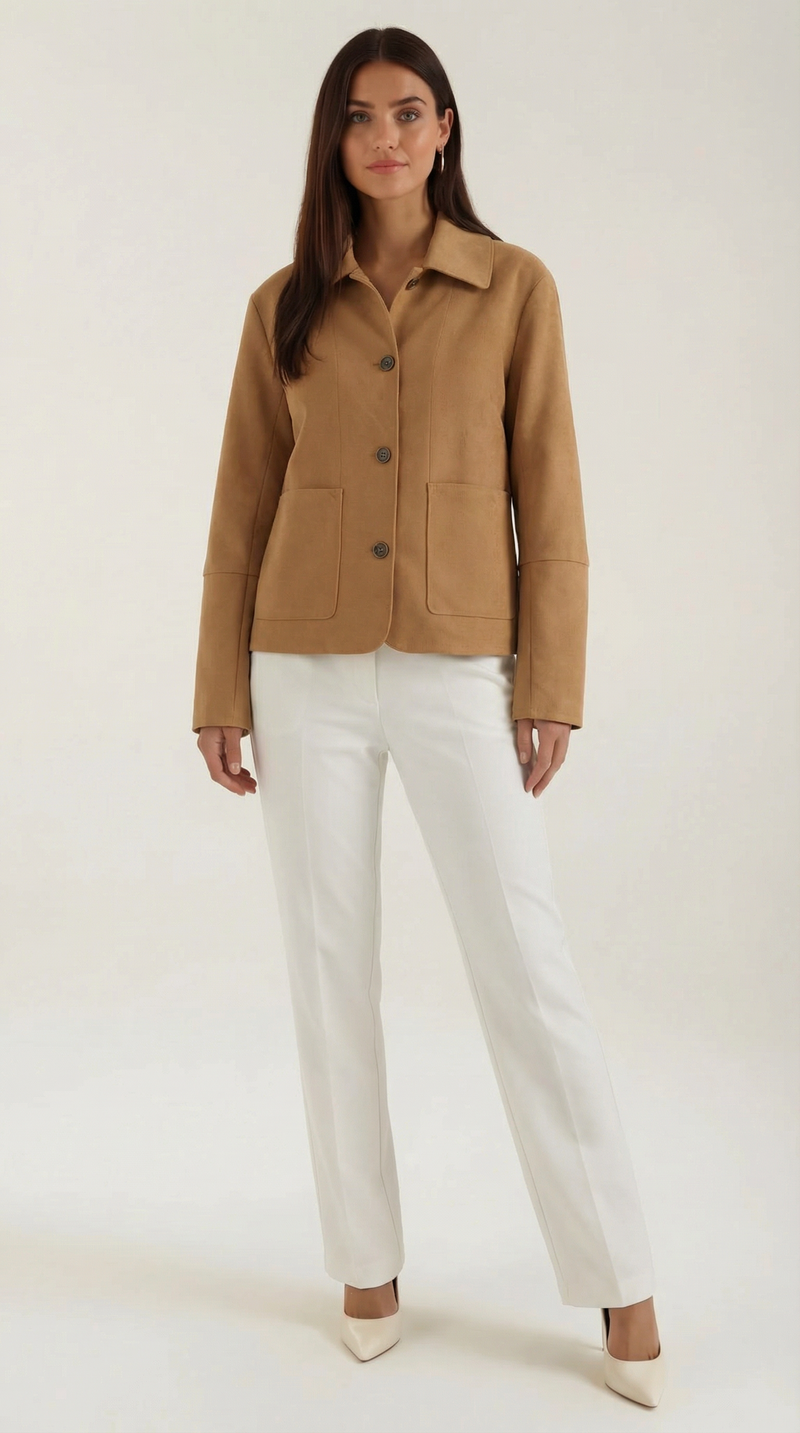Ana Clara™ | Chaqueta Suave Julie con Cierre de Botones