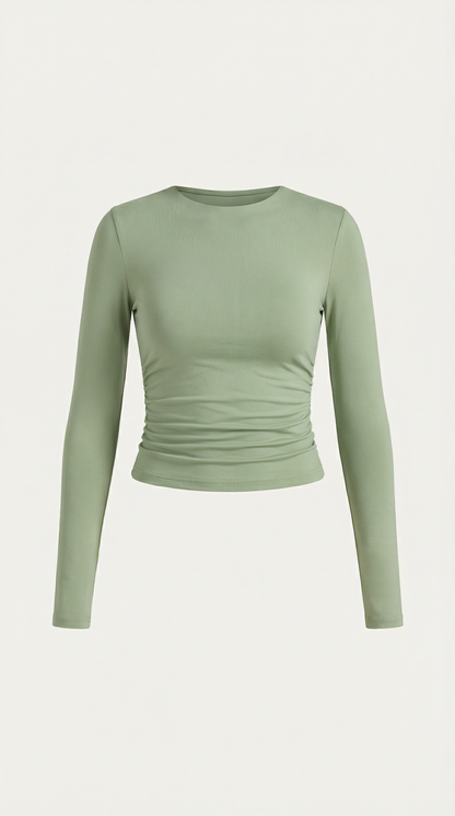 Ana Bianca™ | Karen Long Sleeve Crop Top