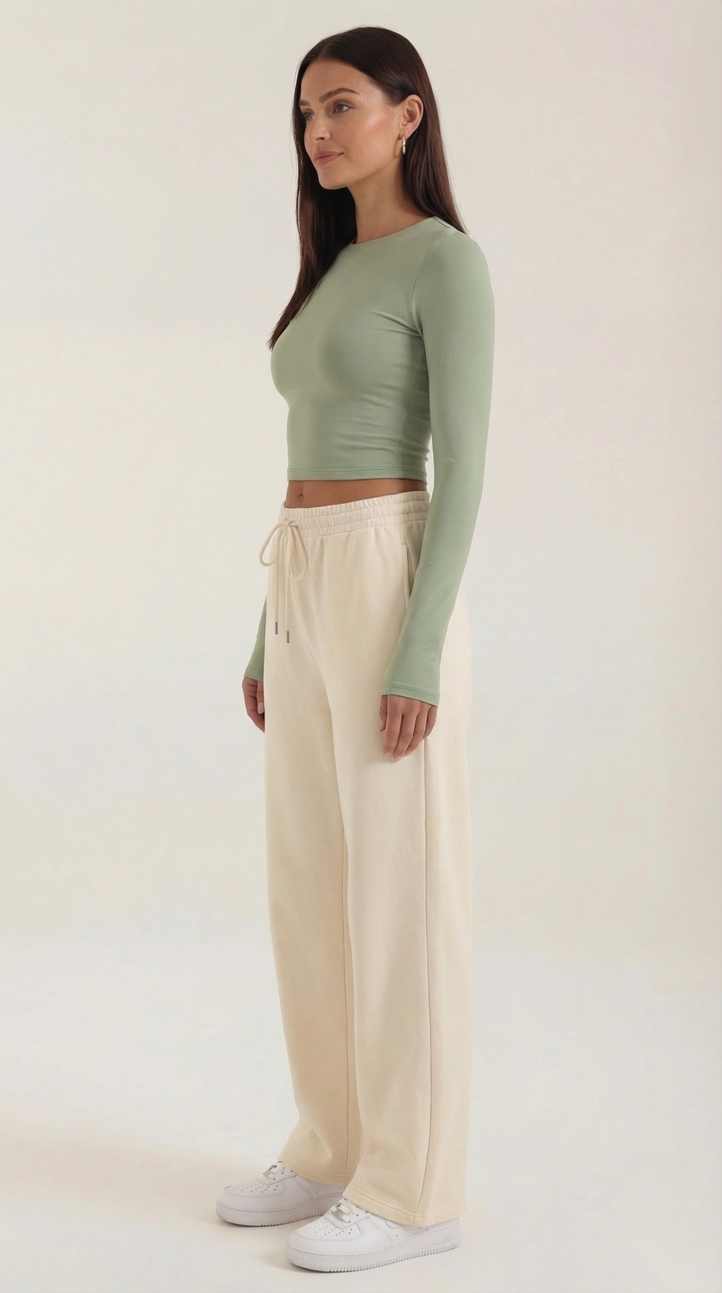 Ana Bianca™ | Karen Long Sleeve Crop Top
