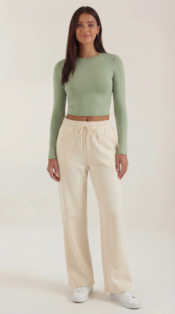 Ana Bianca™ | Karen Long Sleeve Crop Top