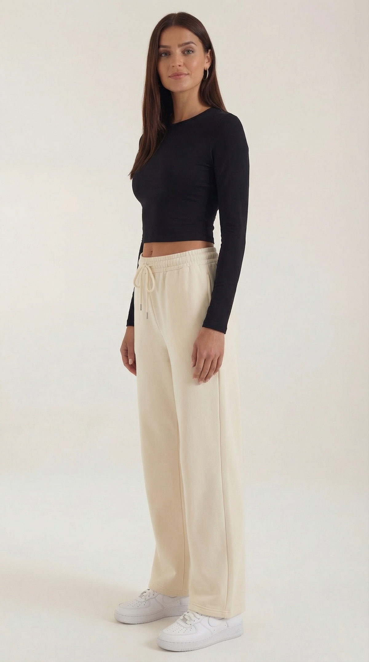 Rosa Neus™ | Karen Langarm-Crop-Top