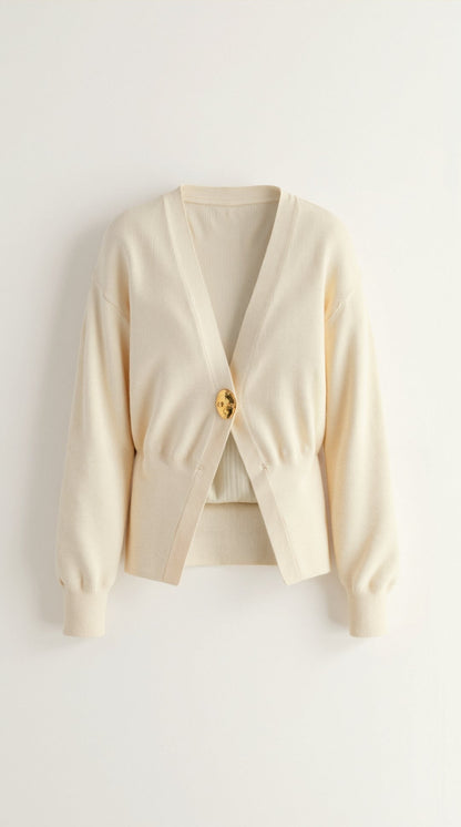 Rosa Noelia™ | Suéter de punto Kathleen con cuello en V