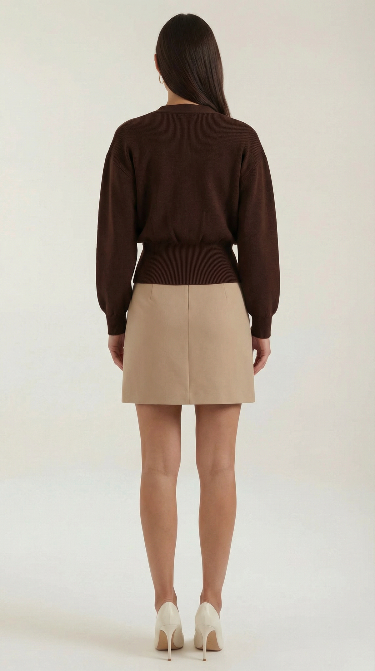 Rosa Noelia™ | Suéter de punto Kathleen con cuello en V