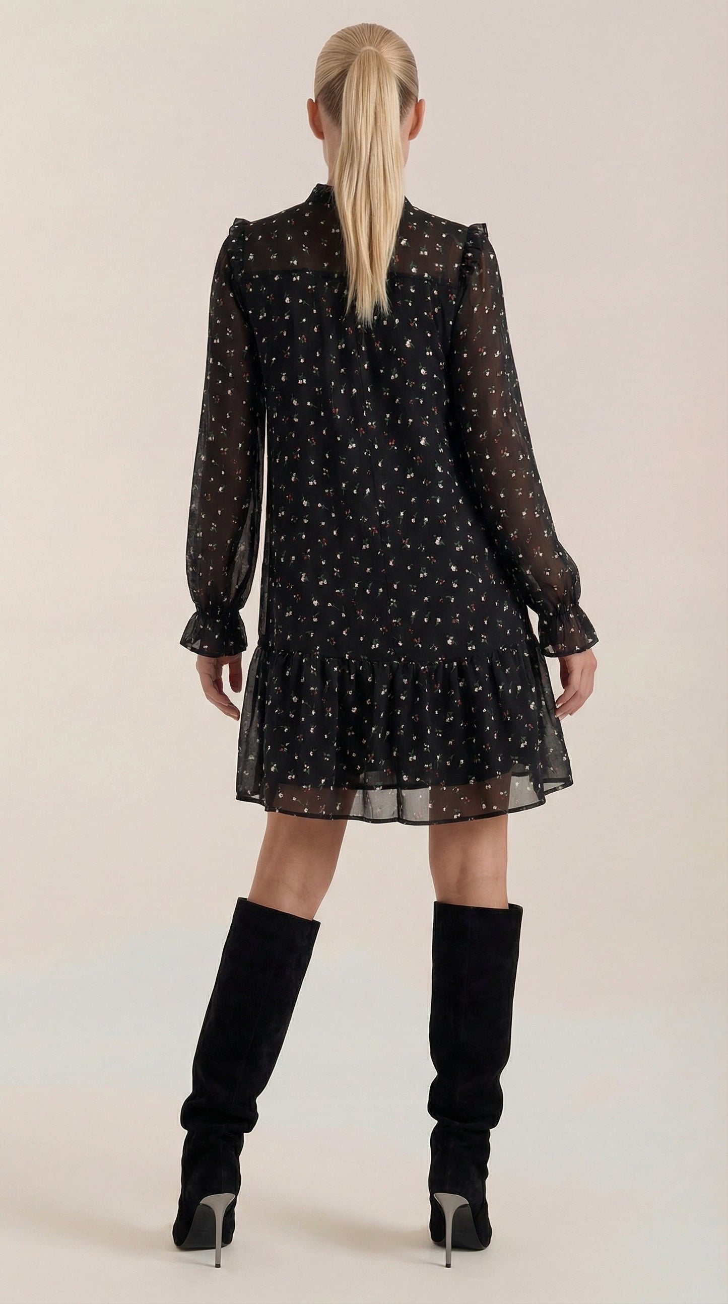 Rosa Elba™ | Katie Vestido Corto con Volantes