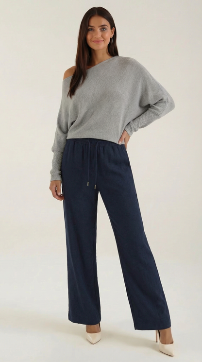 María Damaris™ | Jeans anchos Kendra con cordón