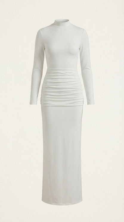 Ana Paula™ | Maxi Vestido Krista de Cuello Alto