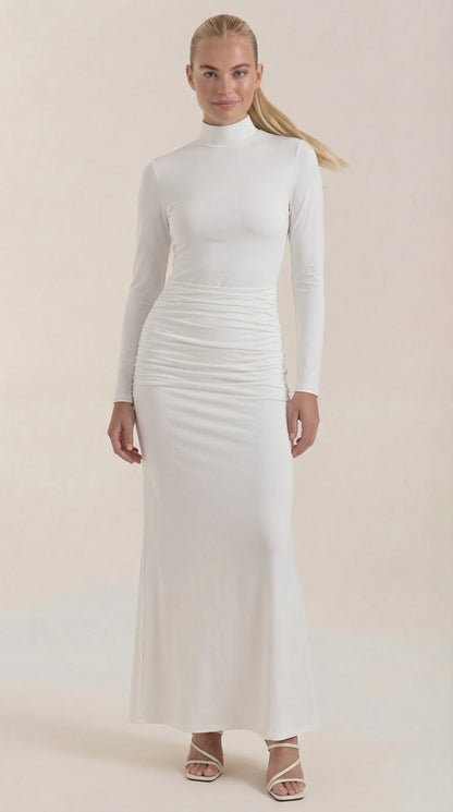 Ana Paula™ | Maxi Vestido Krista de Cuello Alto