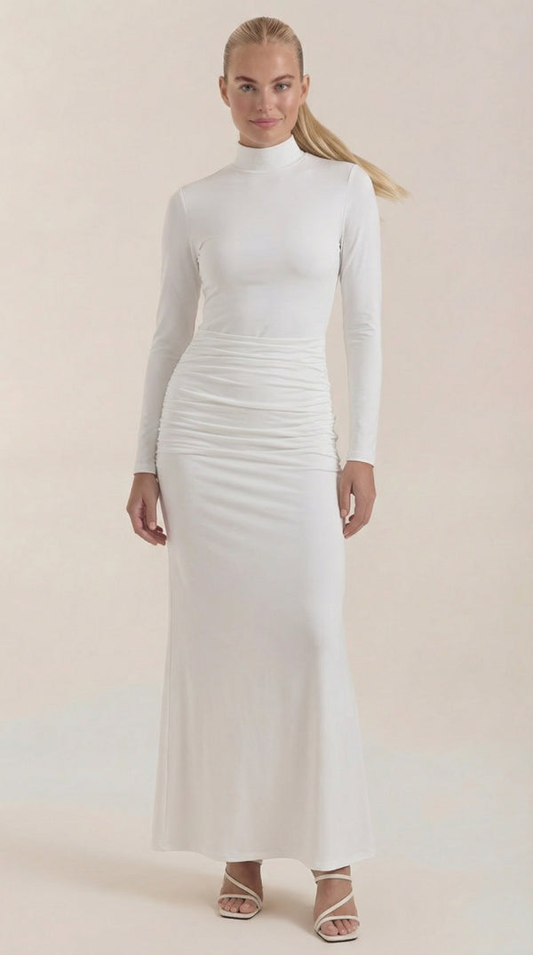 Ana Paula™ | Maxi Vestido Krista de Cuello Alto