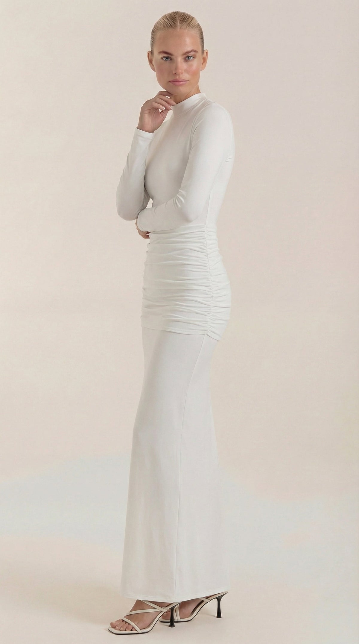Ana Paula™ | Maxi Vestido Krista de Cuello Alto