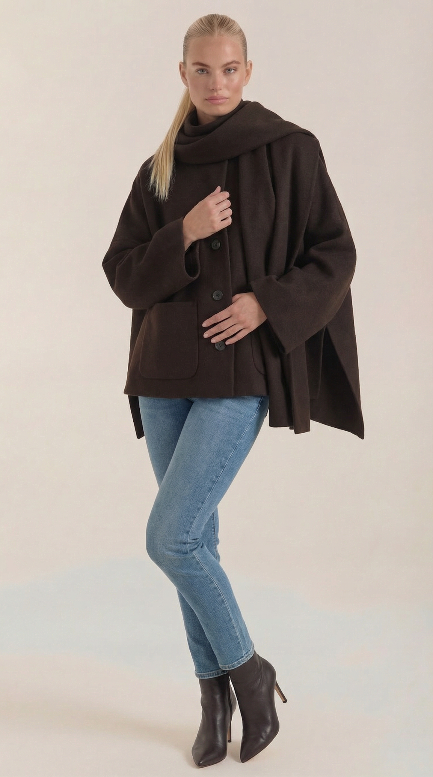 Valentina Clotilde™ | Gemütlicher Mantel-Cape