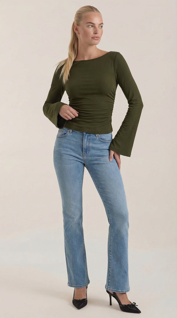 Ana Dalia™ | Larga Manga Blusa Leona