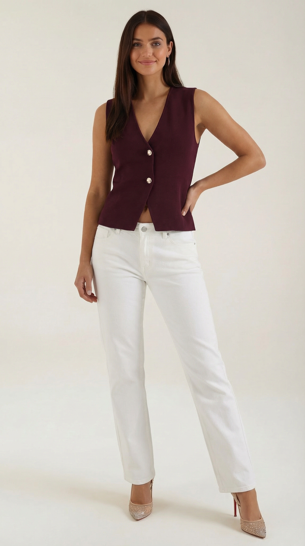 Rosa Casilda™ | Chaleco de Punto Lily