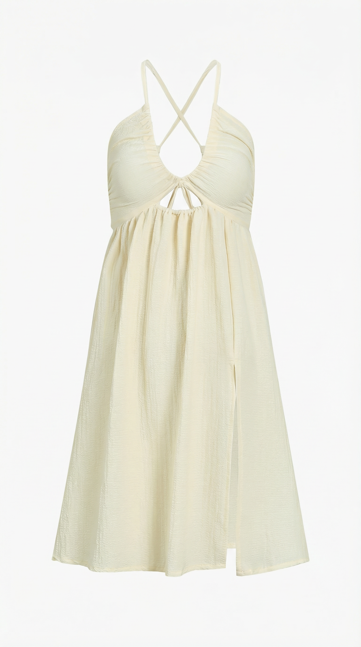 Rosa Benita™ | Vestido midi Linda con aberturas