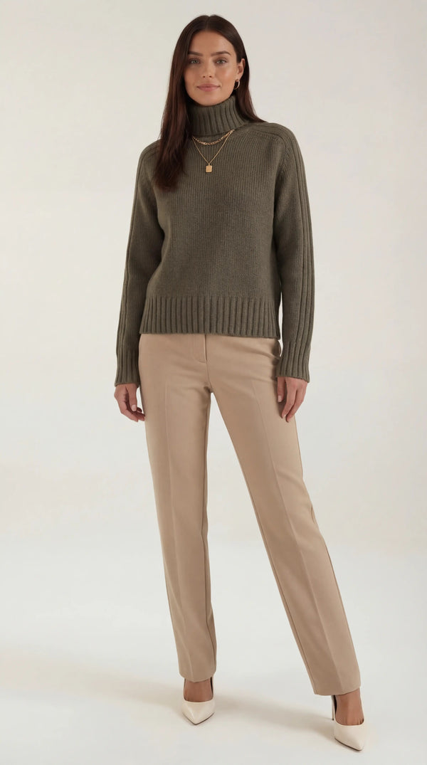 Ana Amparo™ | Lois Suéter Oversize de Cuello Alto