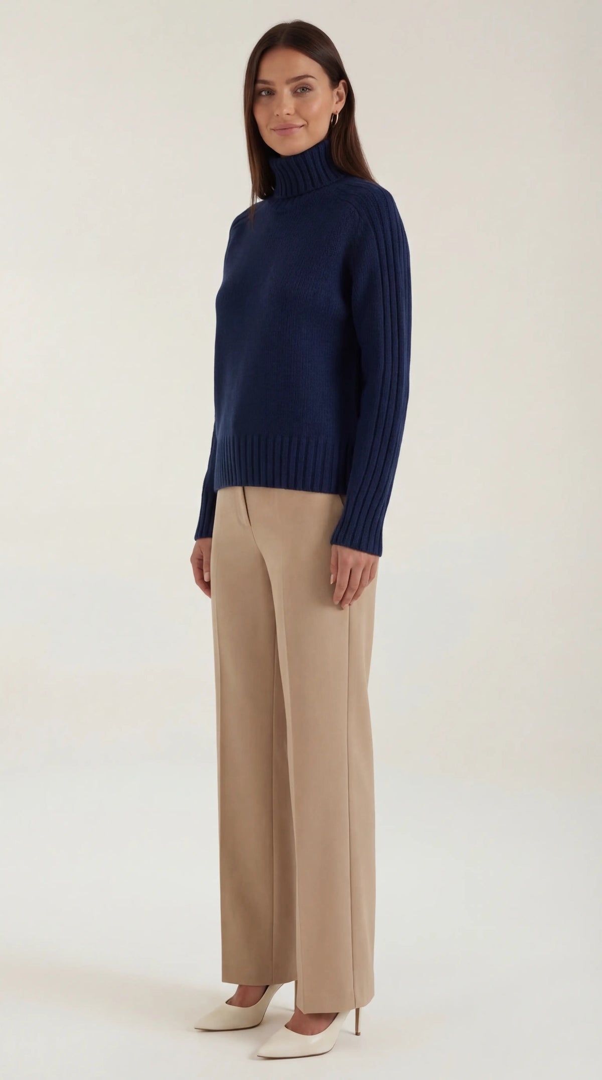 Waltraud Manon™ | Suéter Oversize de Cuello Alto