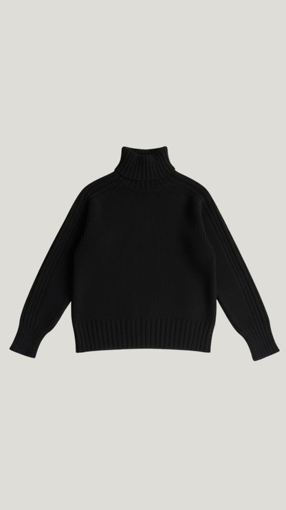 Waltraud Manon™ | Suéter Oversize de Cuello Alto