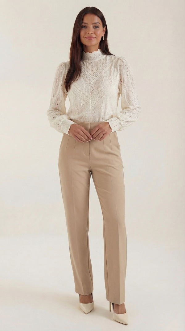 Ana Amapola™ | Blusa Estructurada de Manga Larga Loretta