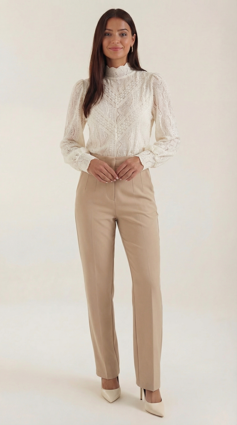 Ana Amapola™ | Blusa Estructurada de Manga Larga Loretta