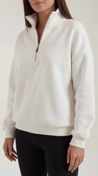 Gudrun Amira™ | Suéter Oversize con Cuello de Cierre 1/4