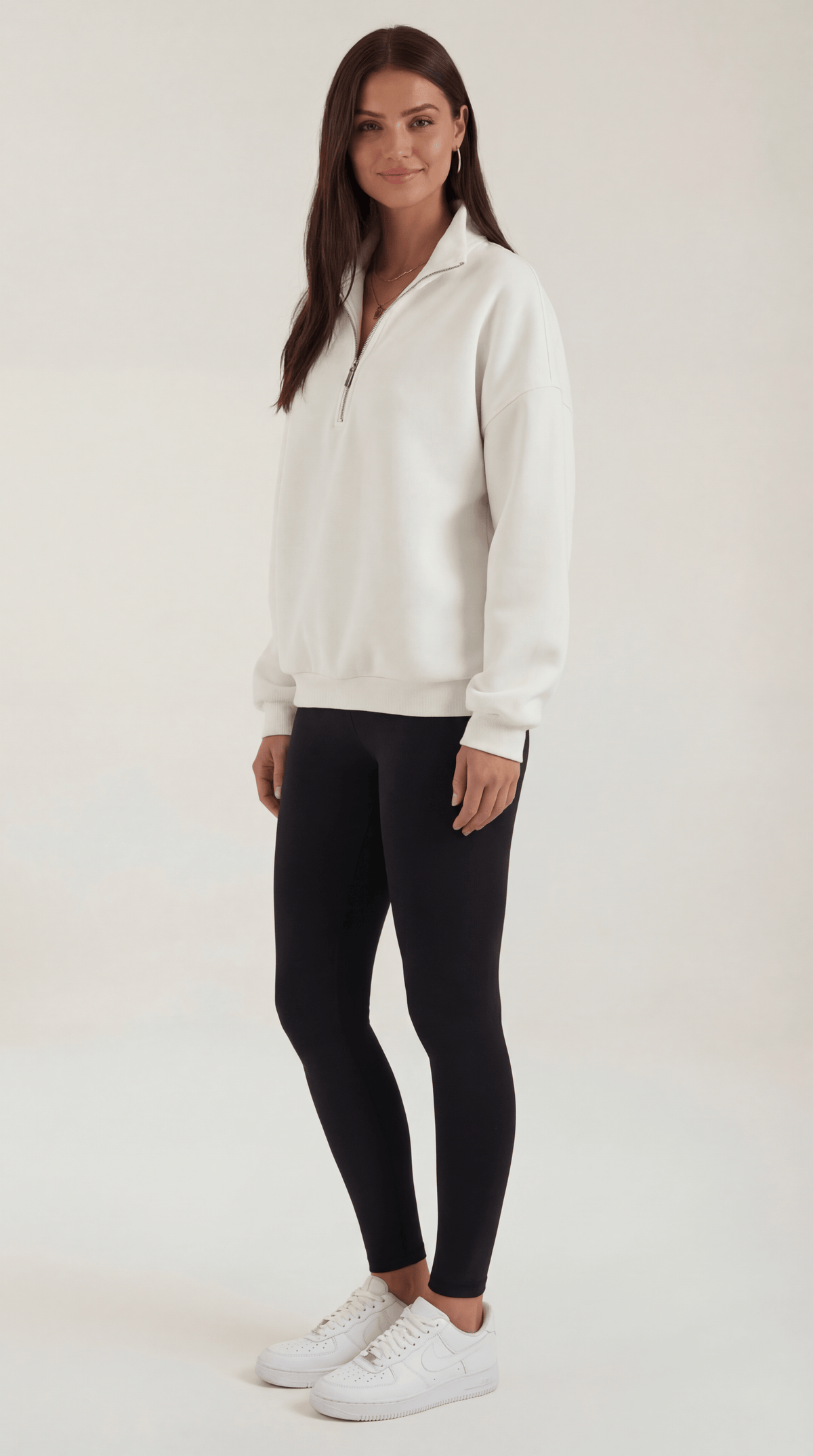 Louna Engracia™ | Jersey Oversized con cremallera hasta el cuello