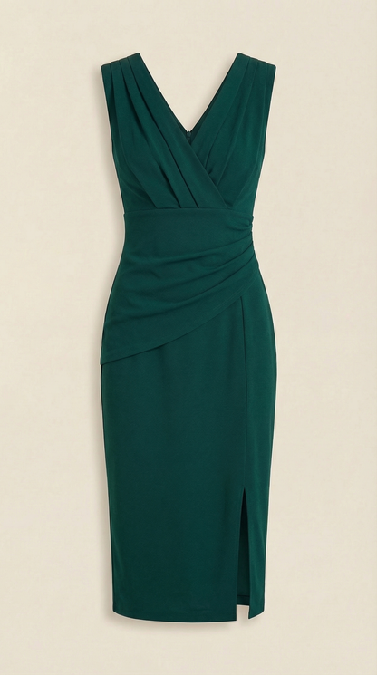 Ana Paz™ | Vestido Midi Lydia con escote en forma de V