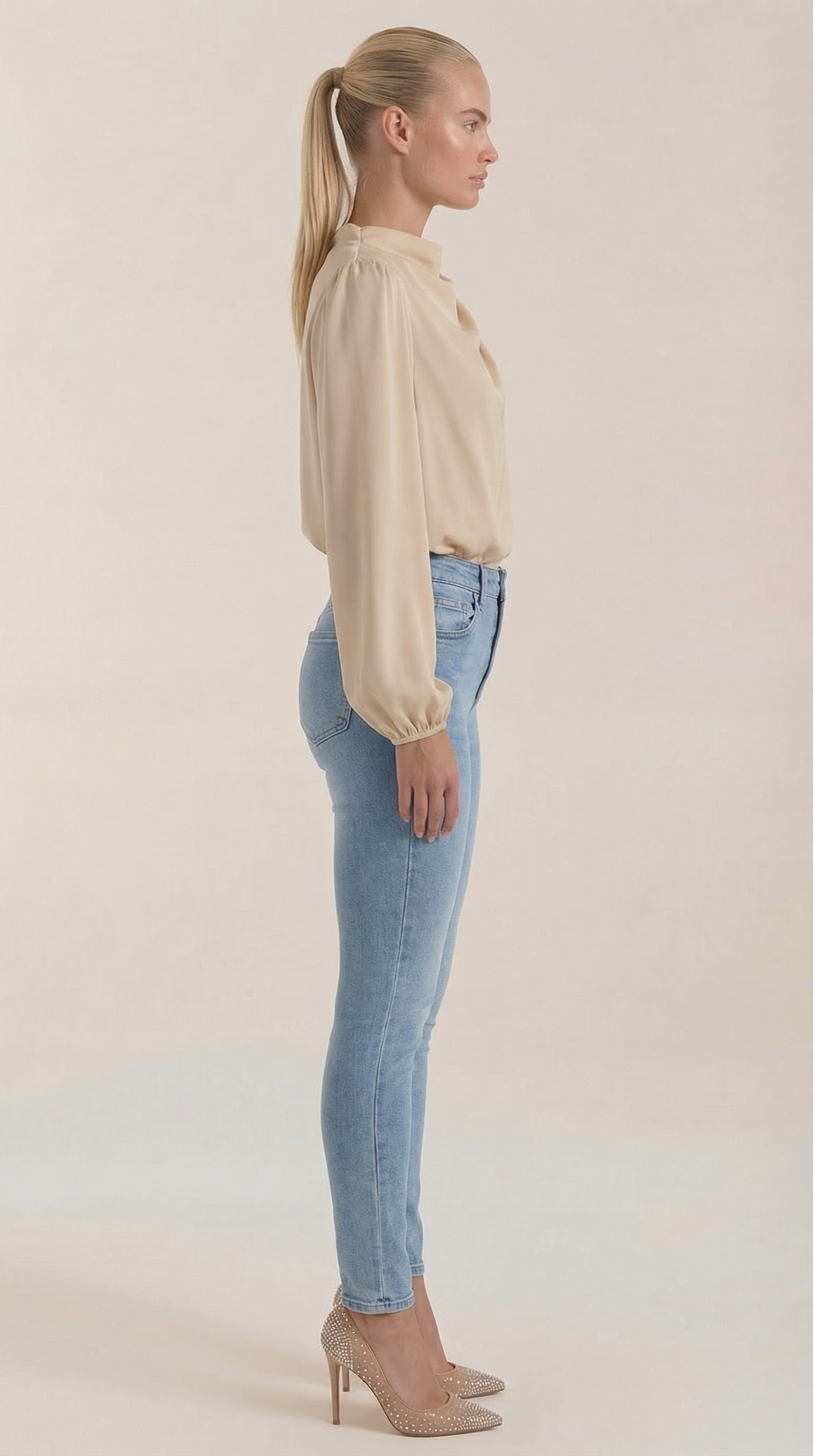 Alexandra Pepa™ | Blusa de Manga Larga Drapiada Marcia