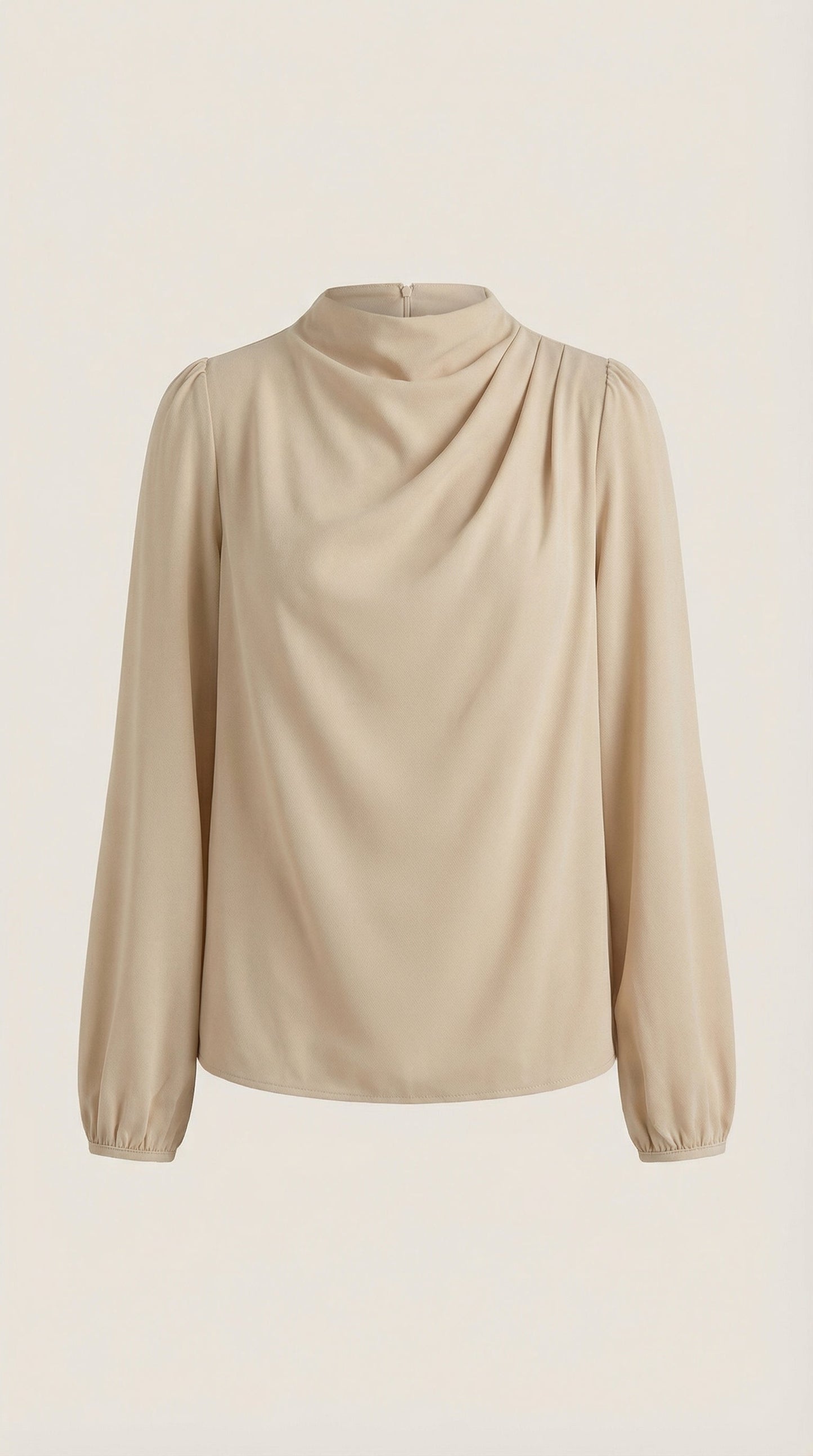 Alexandra Pepa™ | Blusa de Manga Larga Drapiada Marcia