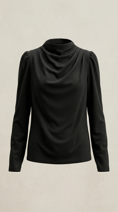 Alexandra Pepa™ | Blusa de Manga Larga Drapiada Marcia