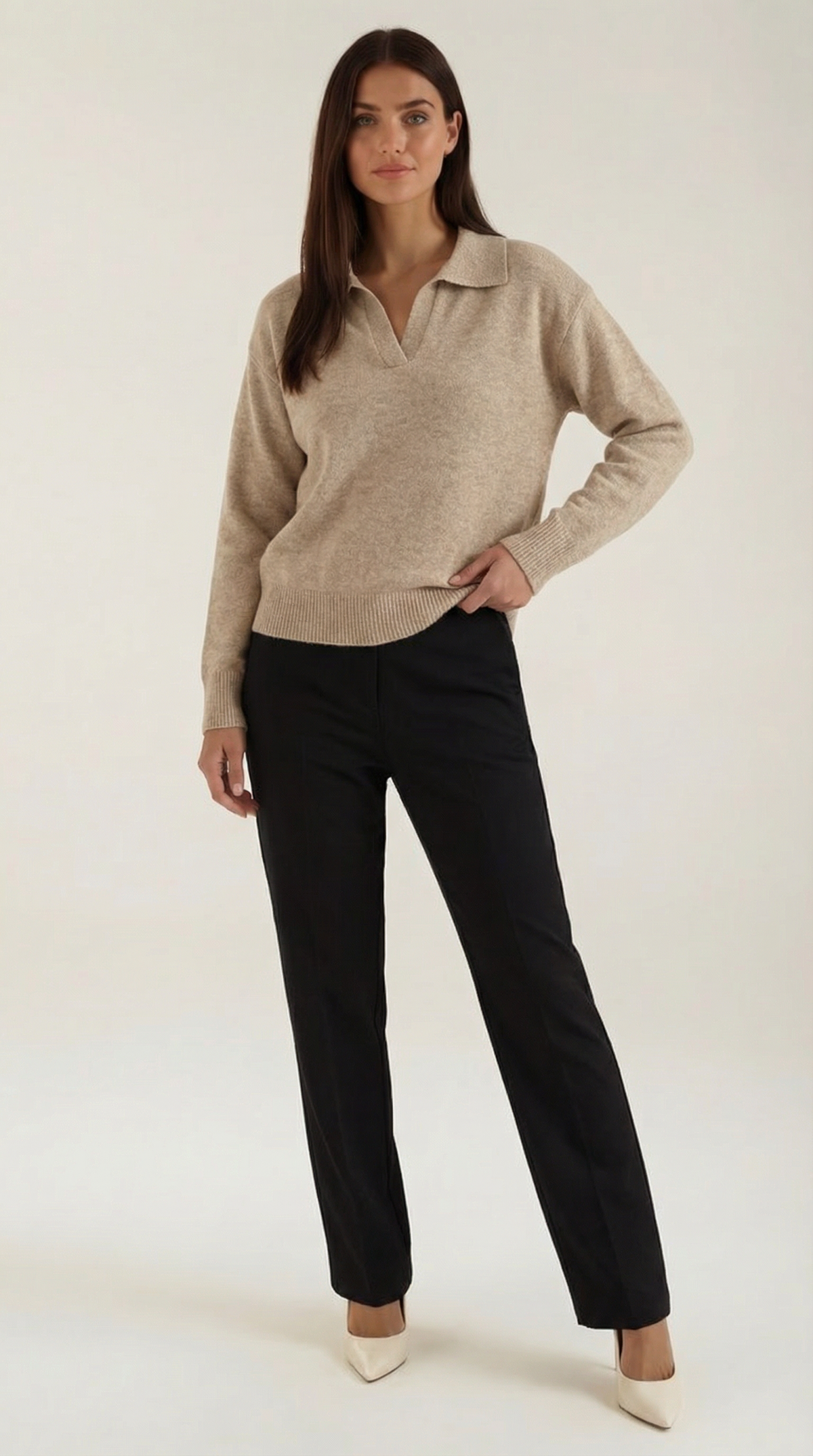 Giada Elidia™ | Polo Casual con Escote en V