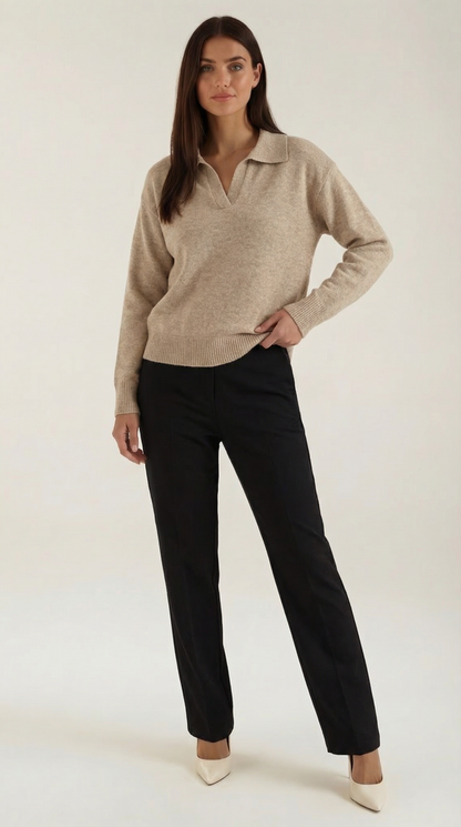 Giada Elidia™ | Polo Casual con Escote en V