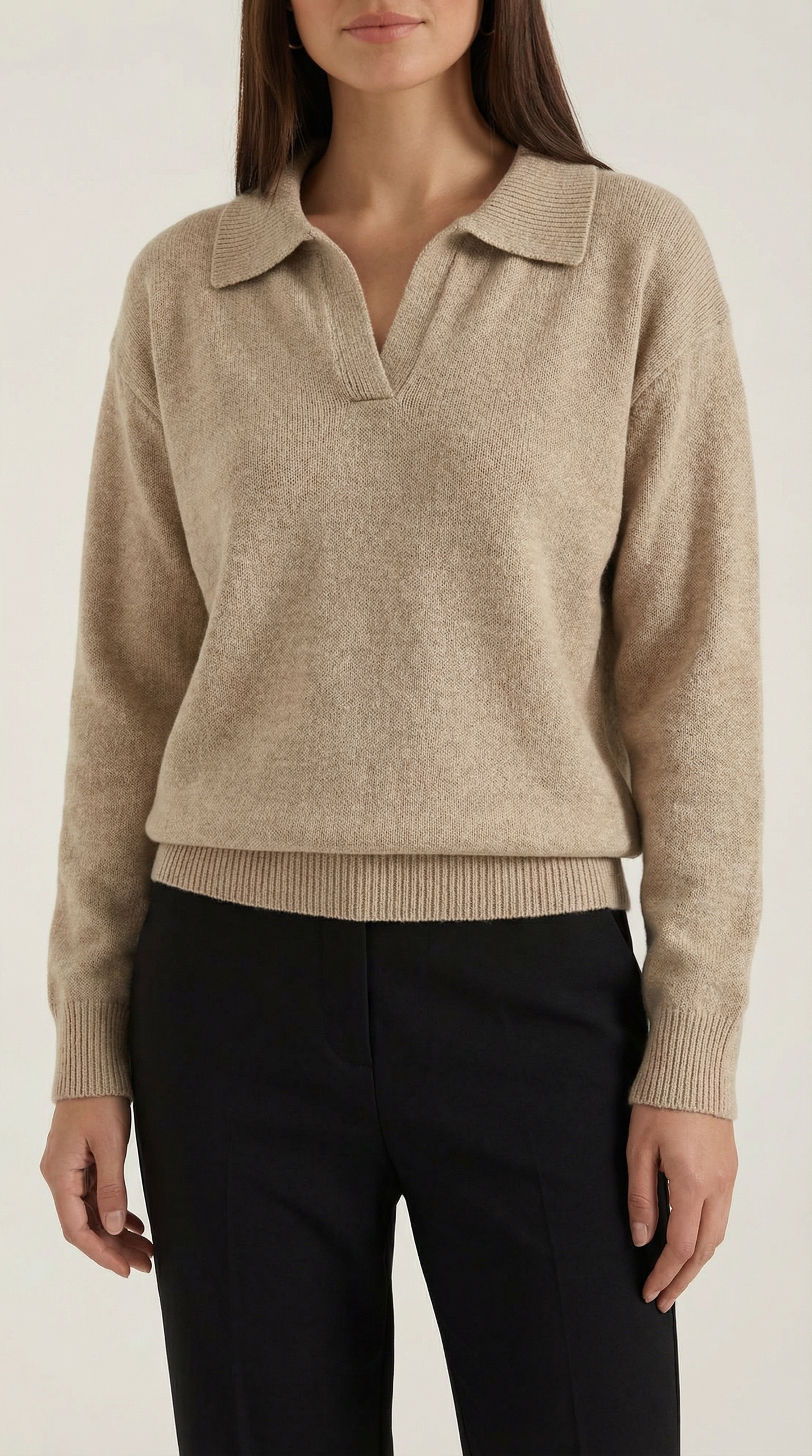 Rowan Lucie™ | Suéter Casual de Polo con Escote en V