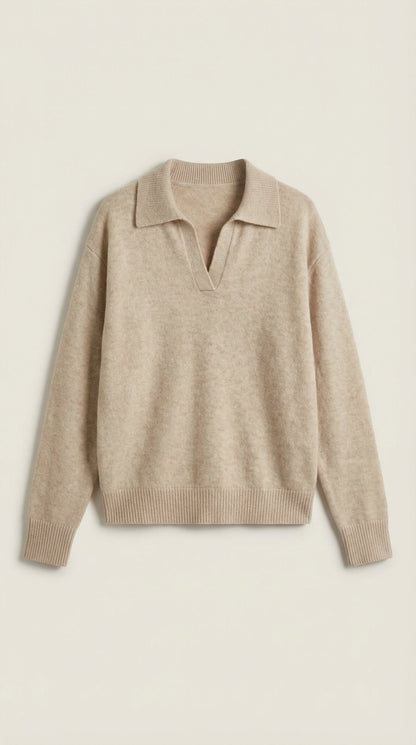 Rowan Lucie™ | Suéter Casual de Polo con Escote en V