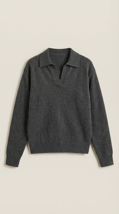 Rowan Lucie™ | Suéter Casual de Polo con Escote en V