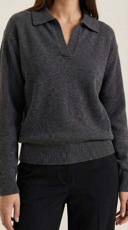 Rowan Lucie™ | Suéter Casual de Polo con Escote en V