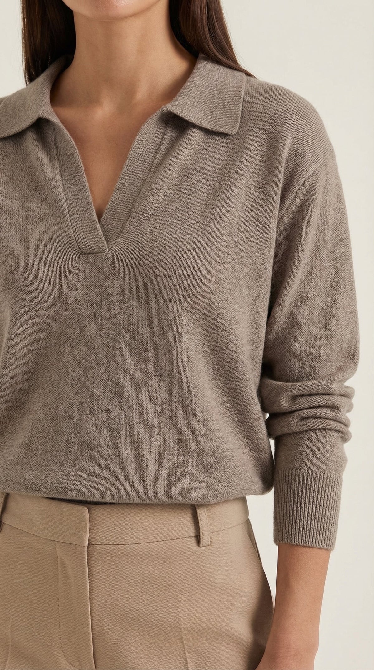 Rowan Lucie™ | Suéter Casual de Polo con Escote en V