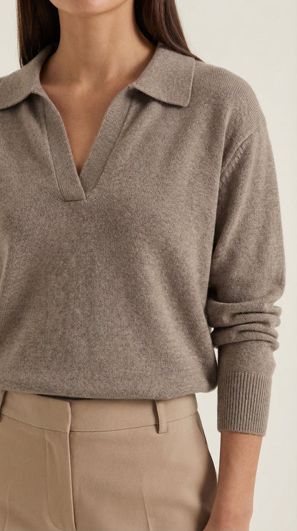 Rowan Lucie™ | Suéter Casual de Polo con Escote en V