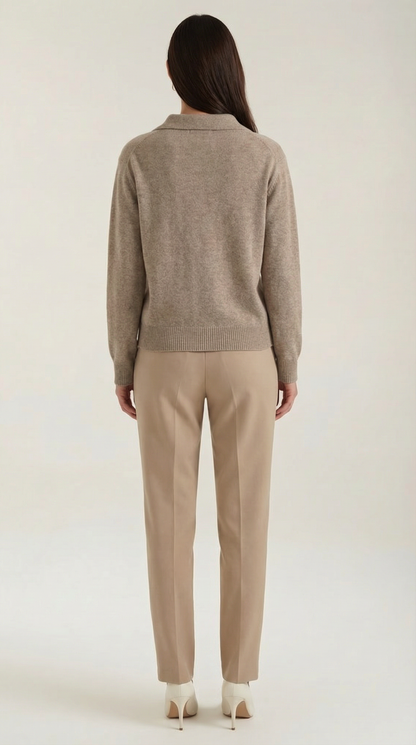 Rowan Lucie™ | Suéter Casual de Polo con Escote en V