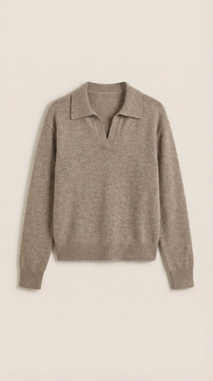 Rowan Lucie™ | Suéter Casual de Polo con Escote en V