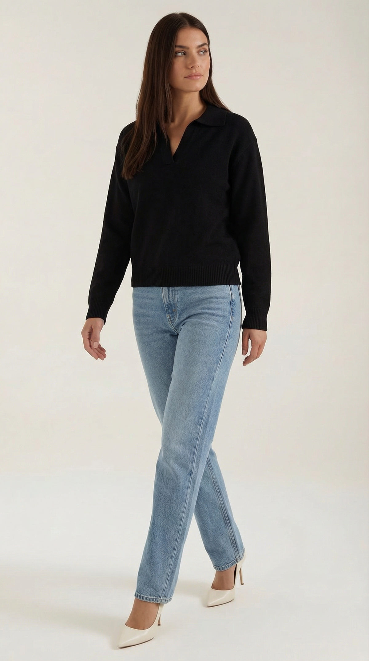 Rowan Lucie™ | Suéter Casual de Polo con Escote en V