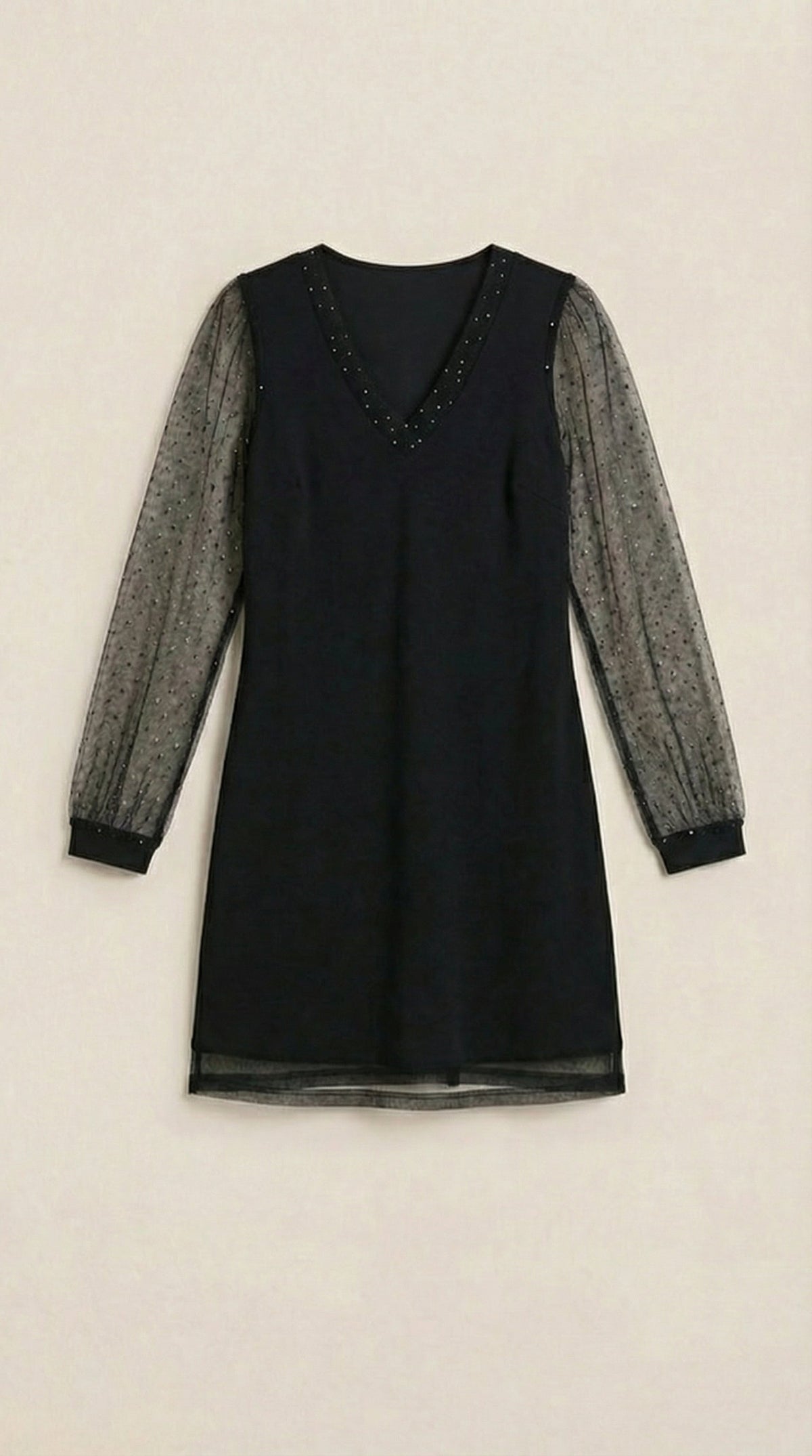 Ana Olalla™ | Vestido Corto Margarita con Mangas