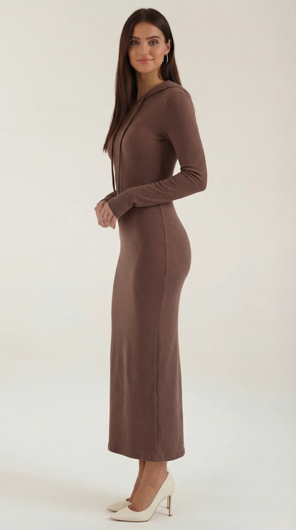 Waltraud™ | Vestido Maxi Bodycon con Capucha Elegante