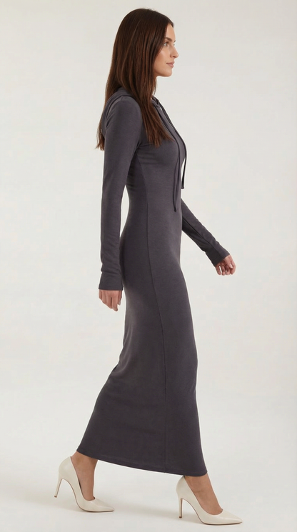 Waltraud™ | Vestido Maxi Bodycon con Capucha Elegante