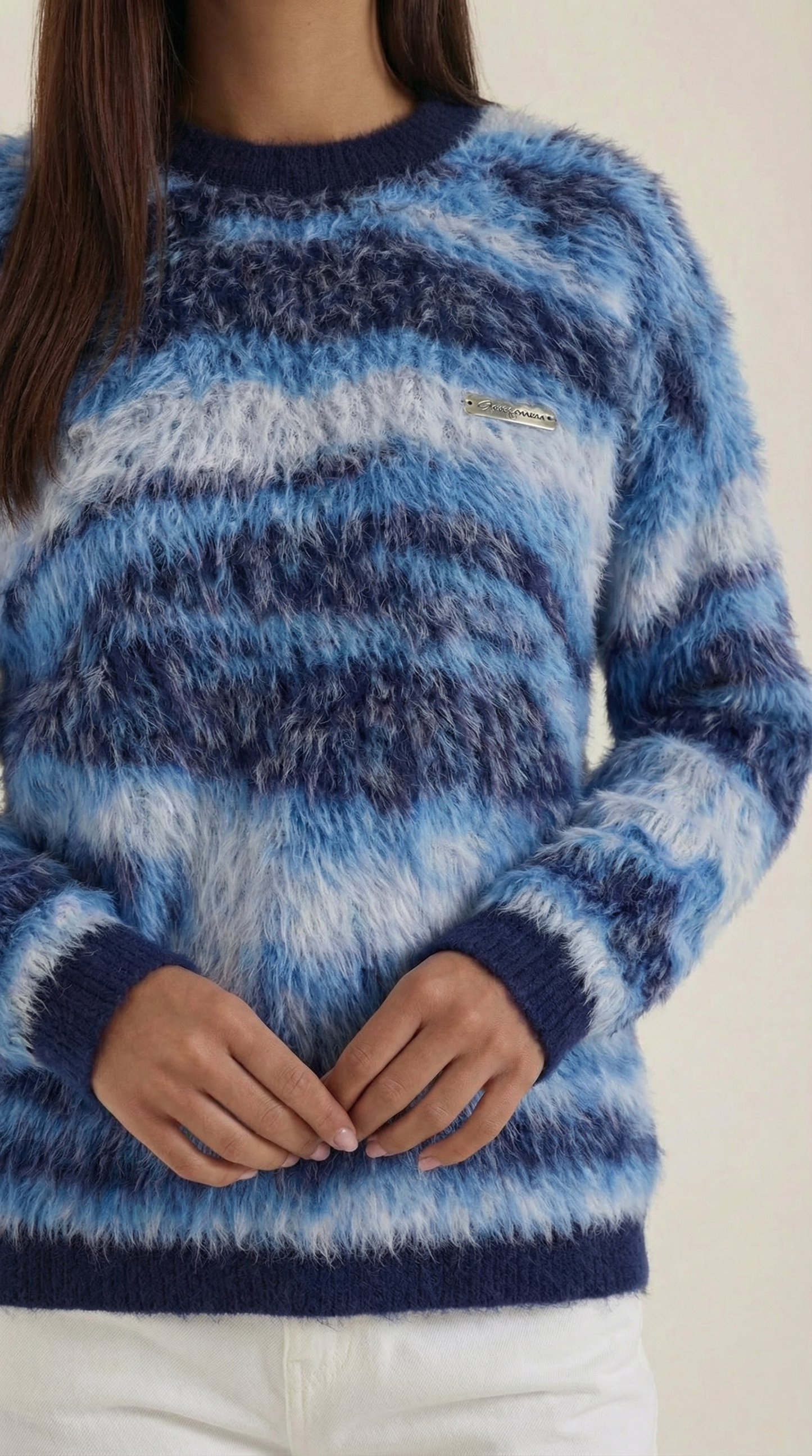 Ana Bàrbara™ | Suéter de punto largo 'Melanie' con diseño exclusivo