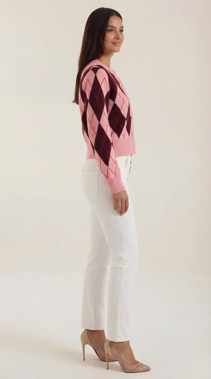 Nicoletta™ | Cardigan de Punto de Manga Larga