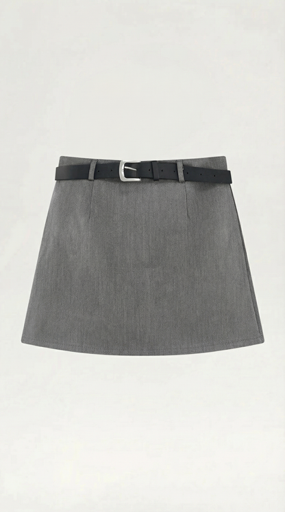 Amelie Amanda™ | Falda Mini de Cintura Alta con Cinturón