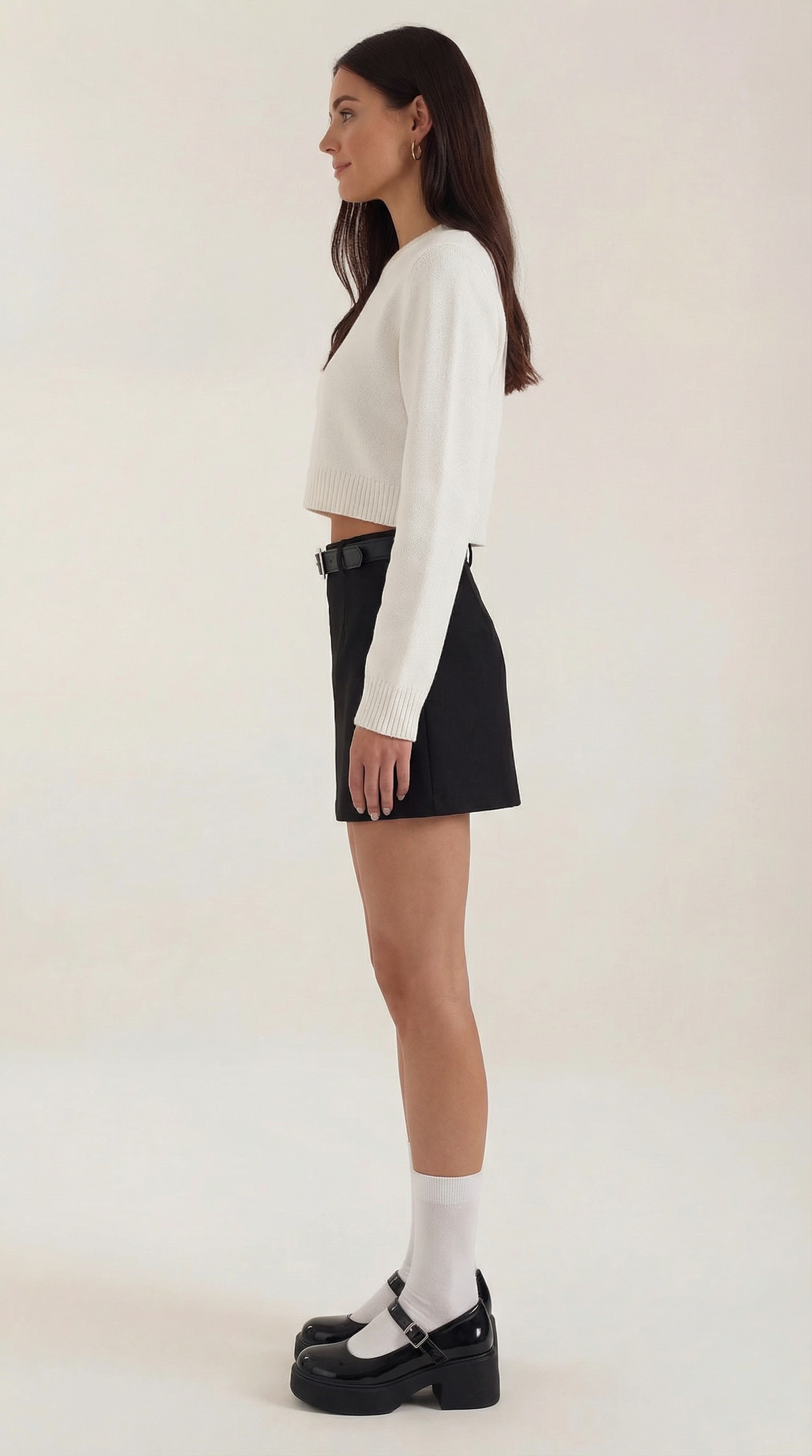 Amelie Amanda™ | Falda Mini de Cintura Alta con Cinturón